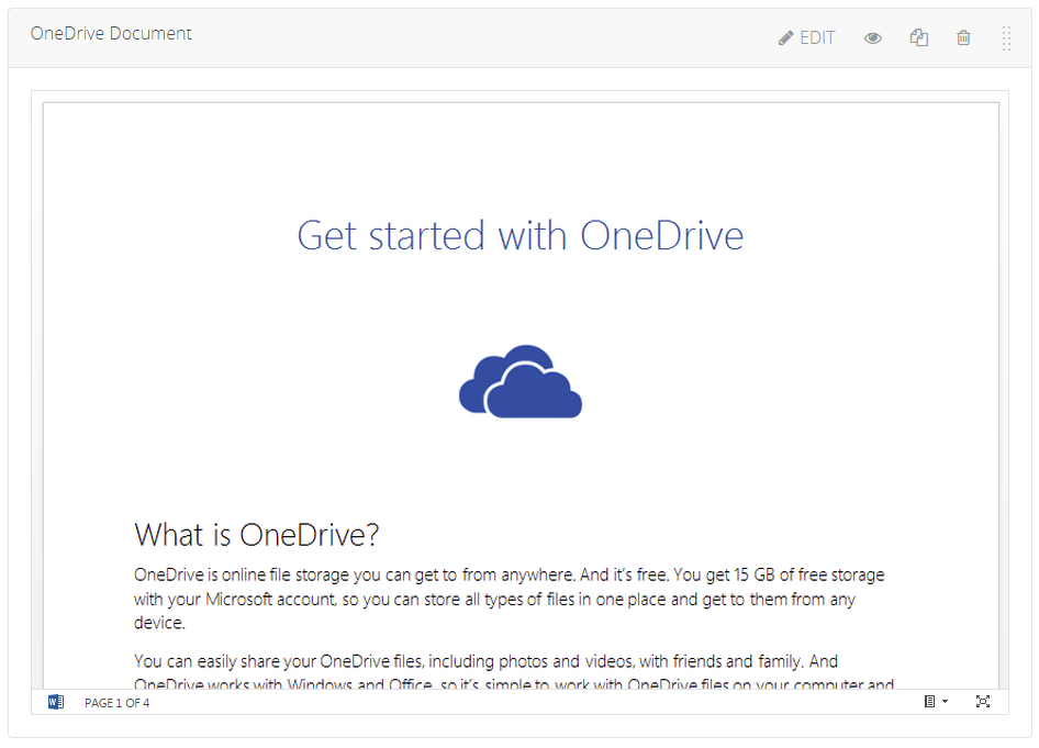 OneDrive XBlock